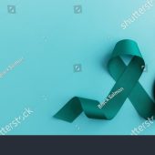 stock-photo-ovarian-and-cervical-cancer-awareness-a-teal-ribbonin-with-stethoscope-in-top-view-uterus-female-2391224977